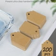 thumbnail image 3 of 200 Pcs Price Tag with String Attached Writable Brown Kraft Paper Tags with Jute Twine Hang Tag Price Display Labels for Clothing Jewelry Blank Merchandise Marking Tags, 1.38" x 0.87", 3 of 6