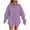 Purple, variant on Otntypg Oversized Athletic Sweatshirts for Women Teen Girls Fall Casual V Neck Long Sleeve Basic Collared T-Shirts Loose Comfy Baggy Pullover Tops with Pockets Army Green XXL