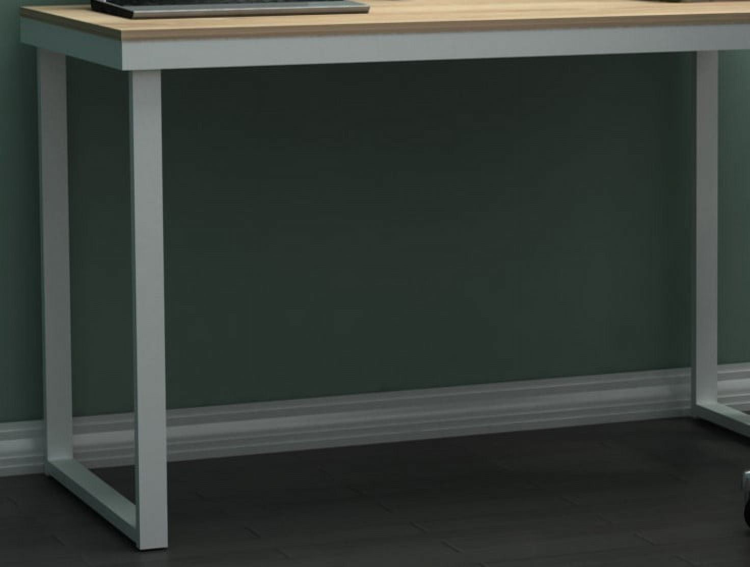 Mainstays Bayhill Wooden Metal Surface Desk, White Natural