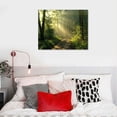 thumbnail image 5 of HENGT Forest Wall Art Modern Canvas Painting The Picture for Home DecorationTrees Foggy Morning Spring Landscape Print On Canvas Giclee Artwork for Wall Decor, 5 of 6