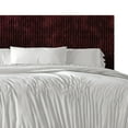 thumbnail image 4 of Castle Place Contemporary Corduroy Pleated Velvet Upholstered Queen Platform Bed, Red, 4 of 8