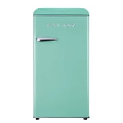 Galanz Retro Efficient Compact Refrigerator w/Freezer, 3.3 Cu Ft, Green