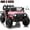 Pink, variant on 4WD 24 Volt Ride on Toys, Joyracer Electric Truck for Kids, 2 Seater Power Car Wheels with Remote, Bluetooth Music, USB, LED Lights, Black
