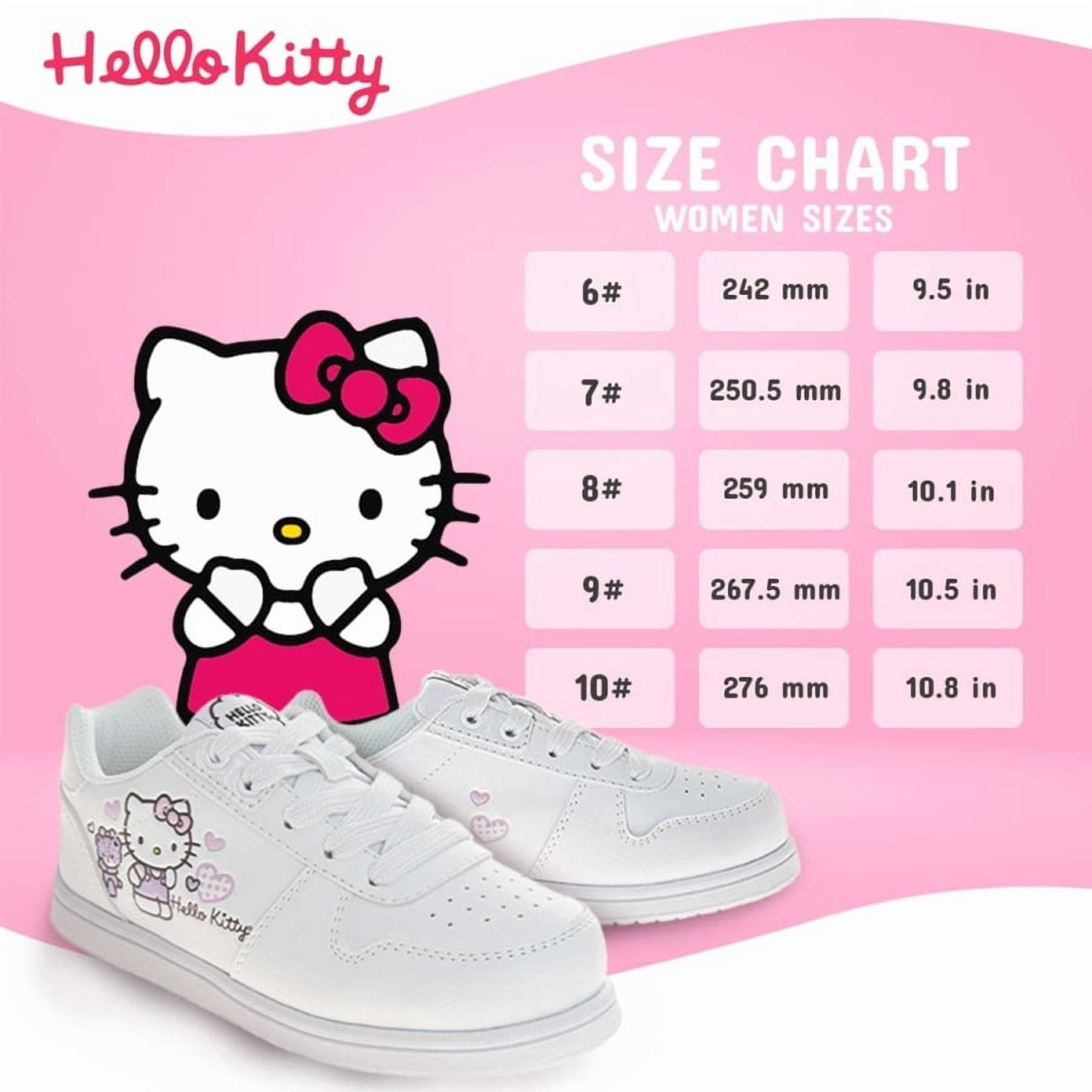 Hello Kitty Women'S Sneakers, White, 7