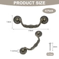 thumbnail image 3 of Uxcell 6-Pack Oil Rubbed Bronze Cabinet Knobs, 4.9" Long Rustic Zinc Alloy Bronze Knobs Handles [Bronze], 3 of 6