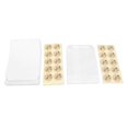 thumbnail image 2 of 100pcs Flat Paper Bags with 100 Count Stickers Self Adhesive White Translucent Paper Snack Bags for Nail Jewelry Candy Wedding, 2 of 4