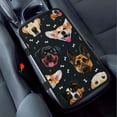 thumbnail image 1 of WIRESTER 12.5” x 7” (32cm*18 cm) Automotive Neoprene Car Armrest Pad Cover For Most Vehicle, SUV, Truck, Car - Dog Face Pattern, 1 of 6