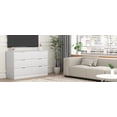 thumbnail image 7 of Jopath 6-Drawer Dresser for Bedroom,Modern Wood Chest of Drawers,Large Storage Cabinet with Wavy Patterns for Living Room, Hallway,Entryway,White, 7 of 7