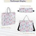 thumbnail image 6 of Wobogo Adorable Axolotls Corduroy Tote Bag for Women Travel Crossbody Bag Purse Women Shoulder Bags Work Handbags Daily Commuter Bag 13.7×12.2inch, 6 of 8