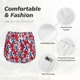thumbnail image 4 of Balery Palm Tree Pattern on Red Pantalones cortos deportivos para mujer con forro y dos bolsillos, elásticos, para entrenamiento, gimnasio, yoga-Small, 4 of 7
