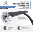 thumbnail image 4 of Shower Squeegee With Suction Cup Holder - 28 Cm Black - Window Squeegee For Bathroom - Silicone Stainless Steel Windows Hook Included Shower Accessori, 4 of 5