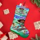 thumbnail image 4 of Eureka Tema: Calcetines de Navidad, fino lino blanco para colgar en escaleras y chimenea, decoración navideña para el hogar, regalo de Navidad. 45cm × 32cm, 4 of 5