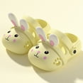 thumbnail image 2 of KPOPLK Kids Boys Girls Cartoon Clogs Slippers Toddler Slip On Lightweight Beach Pool Sandals Size 13,Yellow, 2 of 6