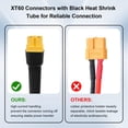 thumbnail image 2 of Cable de Extensión XT60 XRDS-RF 30 cm 10AWG Cobre Estañado 2 Piezas, 2 of 6