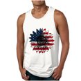thumbnail image 1 of Tanques para Hombre para el Verano Solto Chaleco Impresión Deportivo Cuello Redondo, Casual, 1 of 3