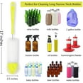 thumbnail image 5 of 5-Pack Bottle Brush Cleaner - Long Bamboo Handle Water Bottle Straw Cleaning Brush for Washing Narrow Neck Beer Wine Decanter, Baby\\/Sports Bottle, Thermos, Flask, 5 of 5
