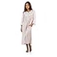 thumbnail image 3 of Casual Nights Robe Longue en Molleton Jacquard à Fermeture Éclair devant pour Femme - Rose - Petit, 3 of 4
