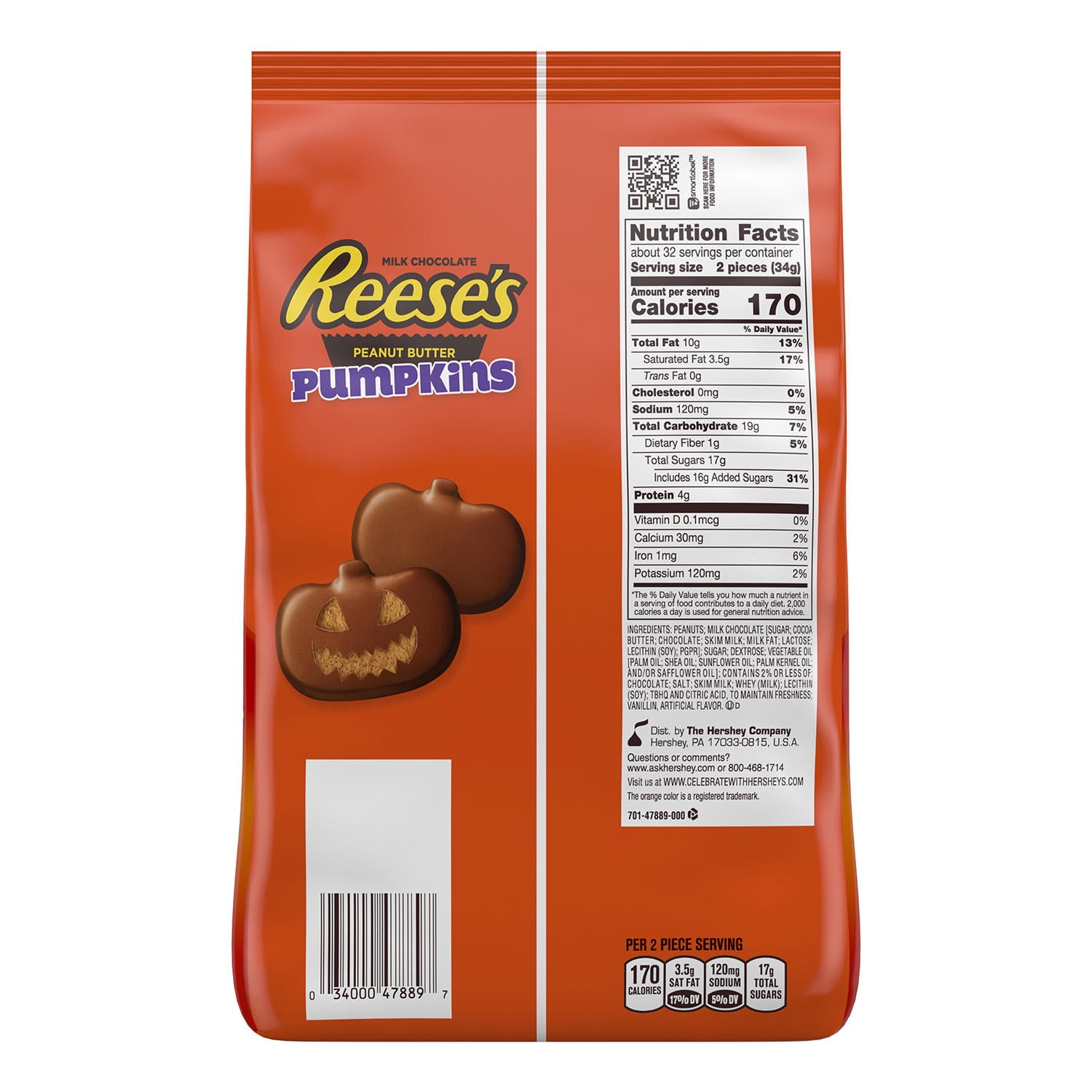 Reese's Halloween Peanut Butter Pumpkins (38oz.)