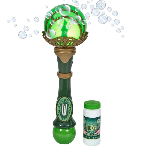 Varita Musical de Burbujas Wicked Elphaba con Solución