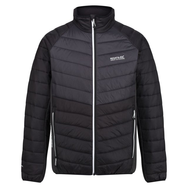 Regatta - Chaqueta Halton IV de Acolchado Caminar para Hombre (Negro, Ceniza) Regatta UTRG5334_blackash