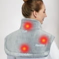 thumbnail image 2 of QinaQin 22x19-Inch Weighted Electric Heating Pad Fast Heating for Neck and Shoulders Pain Relief and Deep Pressure Therapy, 2 of 7