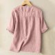 thumbnail image 4 of mfyjkho Tops Casuales Para Mujer, Camisetas Sin Mangas Lisas De Manga Corta Con Cuello Vuelto Para Mujer De Verano Tops Para Hacer Ejercicio Para Mujer M, 4 of 6