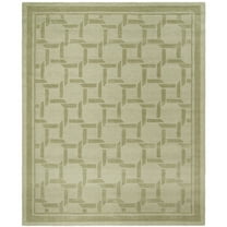 SAFAVIEH Martha Stewart Resort Weave Geometric Wool Area Rug, Pumpkin Seed, 5' x 8'