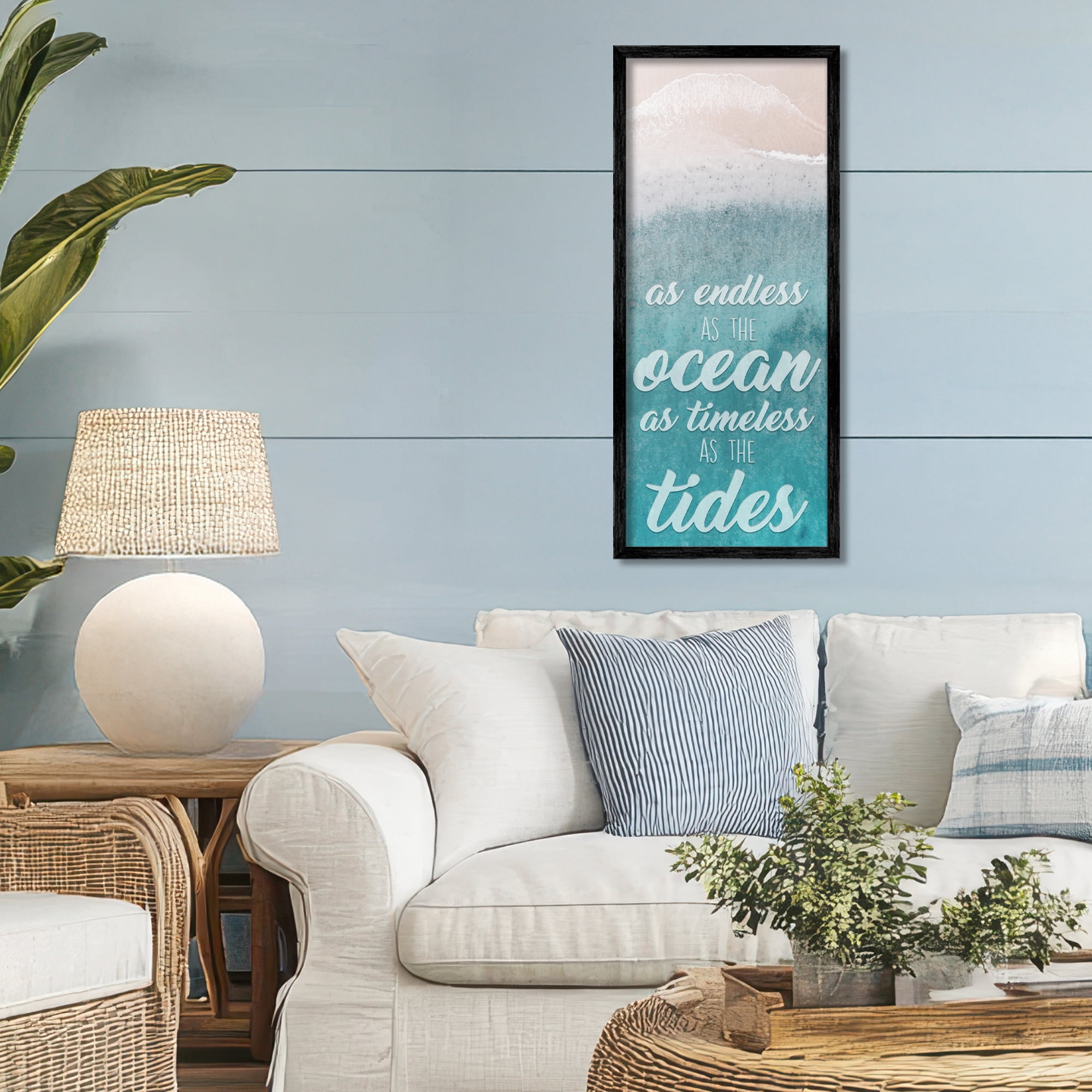 Stupell Industries Endless Ocean Timeless Tides Black Framed Giclee Art, design by Marcus Prime