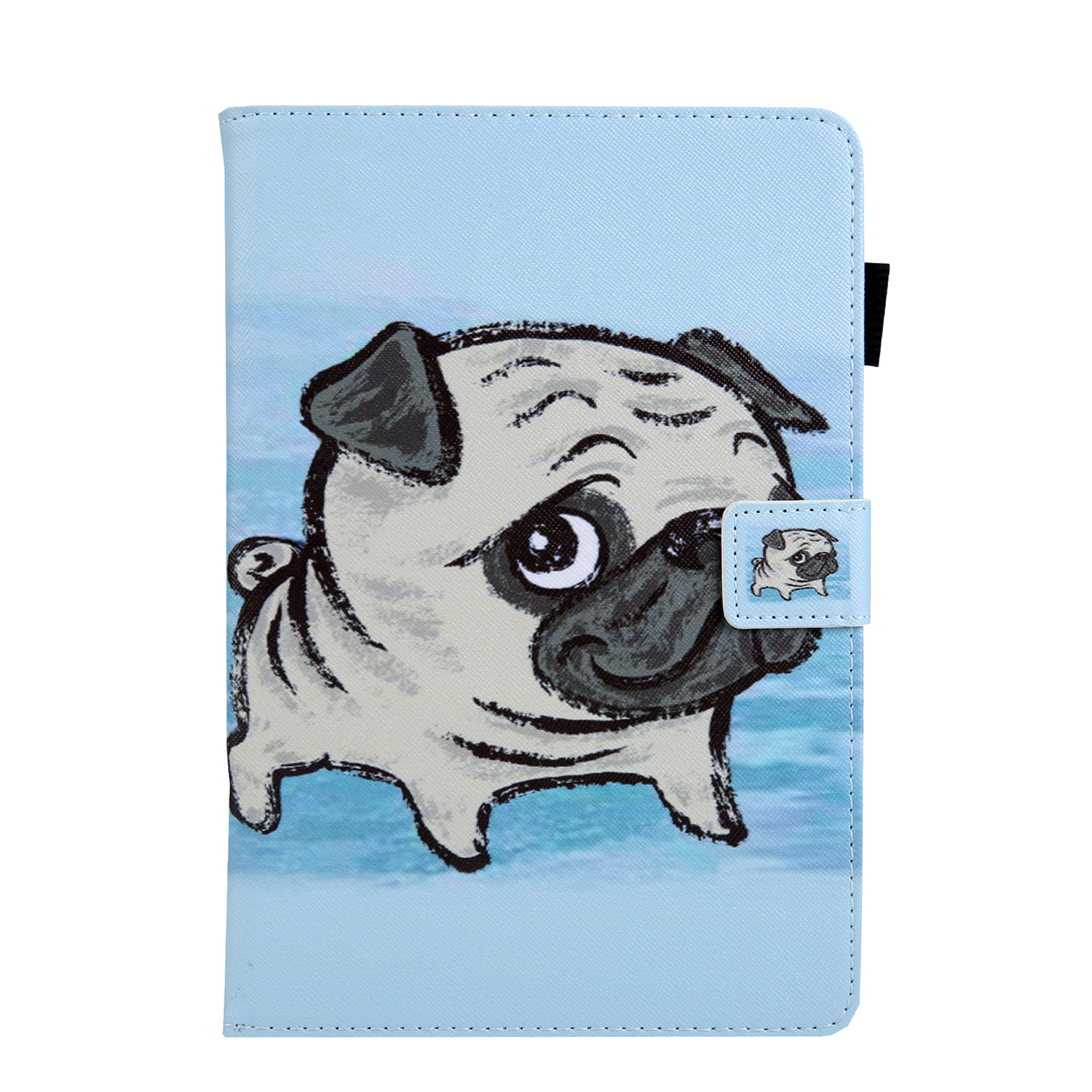 10.1 inch Universal Tablet Case, Allytech PU Leather Flip Wallet Kids Case Smart Folio Stand Cover for Samsung Galaxy Tab A 10.1 Tab E 9.6 Tab S4 10.5/ Lenovo Tab/ Fire HD 10 and More, Small Dog - image 2 of 3