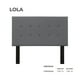 thumbnail image 2 of Cabecera Lola Sansa Individual color Gris claro, 2 of 2
