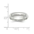thumbnail image 2 of 14k White Gold 5mm Milgrain Half Round Comfort Fit Wedding Band Size 13 WMC050, 2 of 4