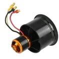 thumbnail image 3 of Qxmotor Ventilador Con Condultos edf de 50 mm y 12 Aspas Con Motor Sin Escobillas Qf2611-50 mm Para Avión RC, Aleacio de Aluminio, Negro, 4600 KV, 3 of 7