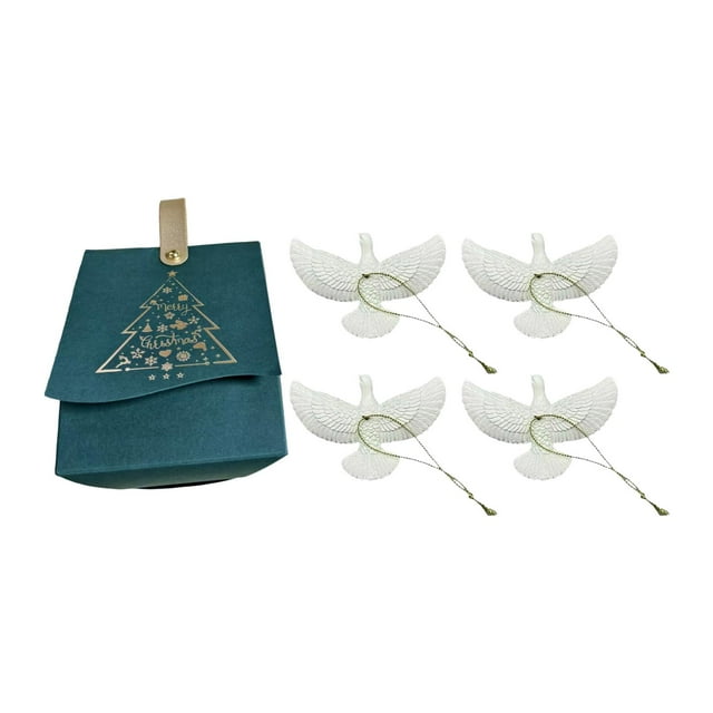 4 Adornos de Palomas de para de , Adornos Colgantes para de , Ideales para Interiores, Exteriores, Fiestas,