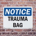 thumbnail image 5 of Trauma Bag OSHA Notice Rigid Plastic Sign 10 Inch x 7 Inch - 5 Pack, 5 of 8
