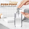 thumbnail image 3 of Sekonow Acrylic Hand Soap Dispenser, Crystal Clear Modern Liquid Soap Dispenser Bathroom and Kitchen, Thick Refillable Hand Wash Lotion Bottle with Silver Pump, 1 Pack, 3 of 6