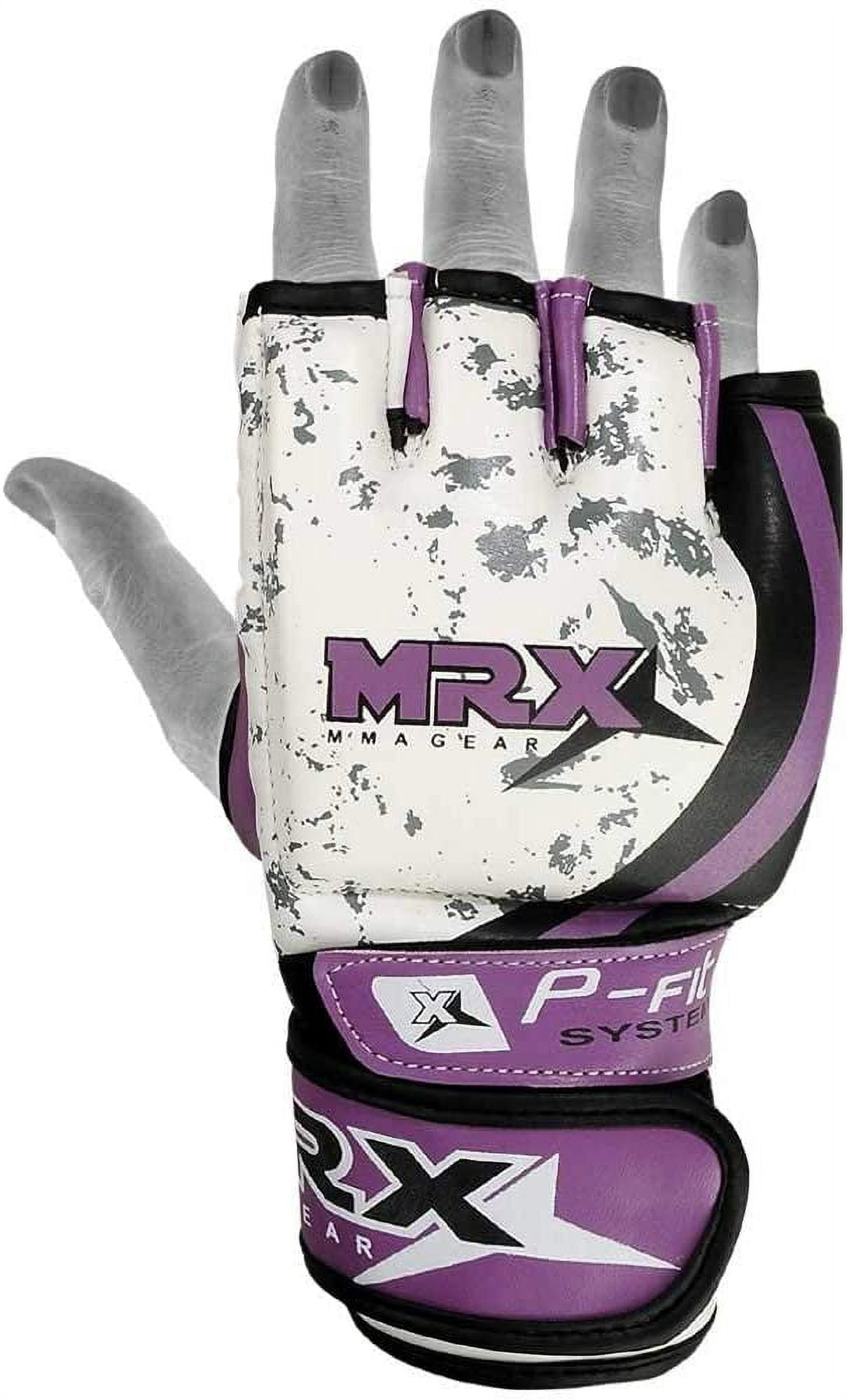 MRX MMA Grappling Gloves for Women Bag Training Boxing Sparring Purple Small