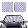 thumbnail image 2 of Balery 2 Piece Plaid Flowers Car Windshield Sun Shade|Foldable Front Windshield Shade for Car Front Window for Most Sedans SUV Truck-Medium, 2 of 7
