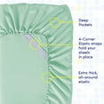 thumbnail image 5 of Sweet Home Collection 1500 Series 6 Piece Ultra Soft Microfiber Sheet Set, California King, Mint, 5 of 5