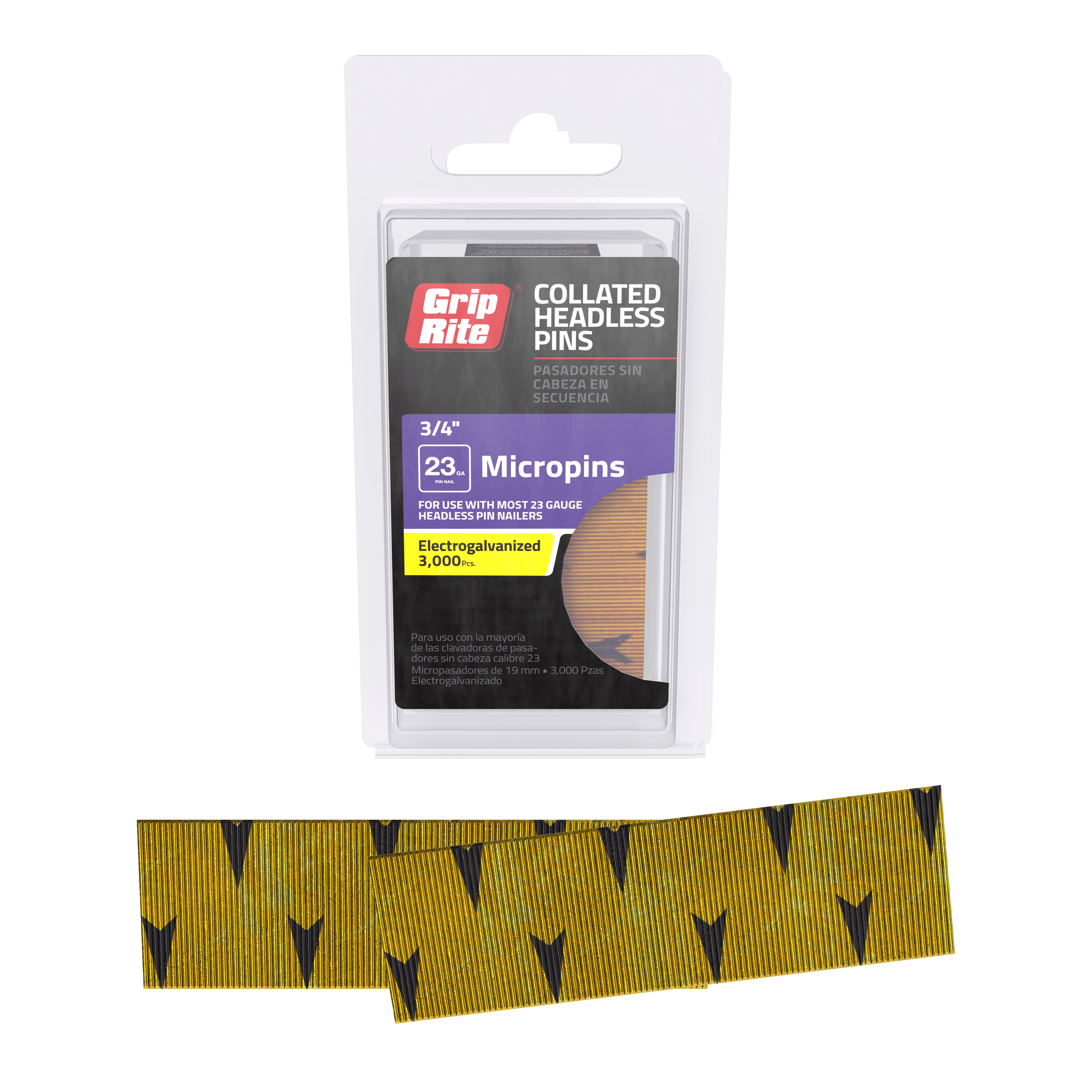 Grip-Rite 3/4" 23GA Pin Nails 3M