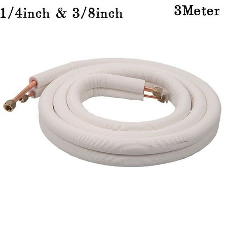 

Insulated Aluminum Pipe Split Line Air Conditioner Pipe Fitting Pair Coil Tube