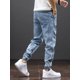 thumbnail image 3 of Pantalones vaqueros Cargo para hombre, ropa de calle, Harem, holgados, talla grande 6XL 7XL 8XL, Primavera Verano, 3 of 5