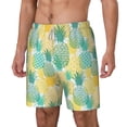 thumbnail image 2 of Gaeub Pineapples1 Mens Swim Trunks Stretch Beach Shorts Quick Dry for Men Swim Shorts Swimwear with Pockets- 3X-Large, 2 of 9