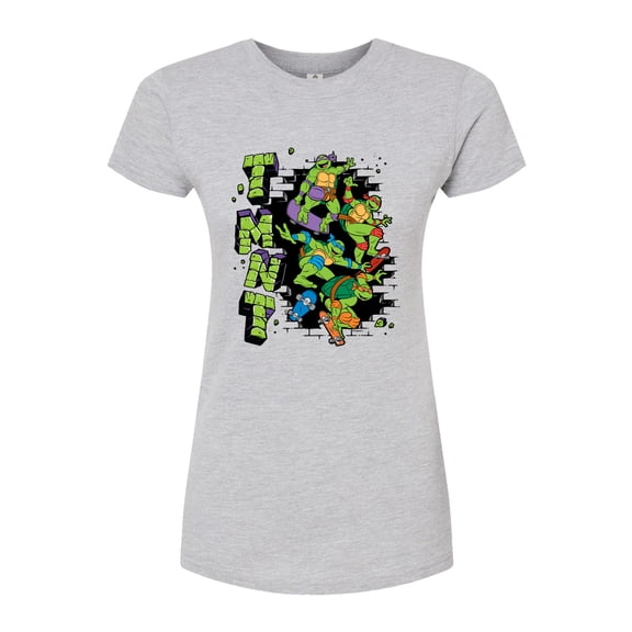 Teenage Mutant Ninja Turtles - Skateboards - Juniors Fitted Graphic T-Shirt