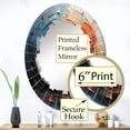thumbnail image 3 of DESIGN ART Designart "Dynamic Spiral" Abstract Spirals Modern Wall Mirror 24in.x36in., 3 of 4