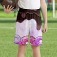 thumbnail image 2 of oqasdz Child Girls Boys Shorts Ice Cream Print Elastic Waist Comfortable Shorts With Pockets Sports Active Board Shorts Size 2 Y-3 Y, 2 of 4