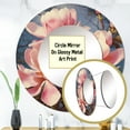 thumbnail image 3 of Designart "Pink White Magnolias Elegance Landscape Floral Beauty" Floral Rund Mirror For Wall Decor - Large Pink Round Printed Mirror - Traditional Round Mirror 29" x 29" Inch, 3 of 5