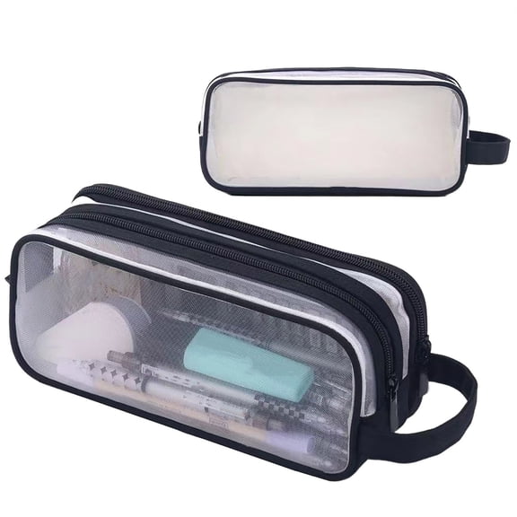 High Capacity Pencil Case, Aesthetic Big Pencil Bag Pouch Box Organizer Pen Case with Zipper, Kawaii Stationery Storage and Organizer, Classroom Office Supplies for Teen and Adult