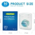 thumbnail image 2 of 840D Fluffy Floss Threaders Super Floss Pre-Cut Strands Mint Aroma 50 Threaders (1Pack), 2 of 6
