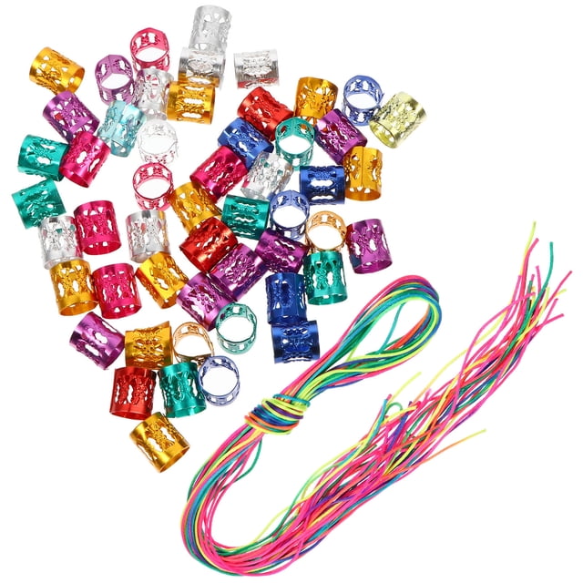 unbranded 120Ud Anillos Metálicos Para Dreadlocks Con Ajustable Y Colores Surtidos