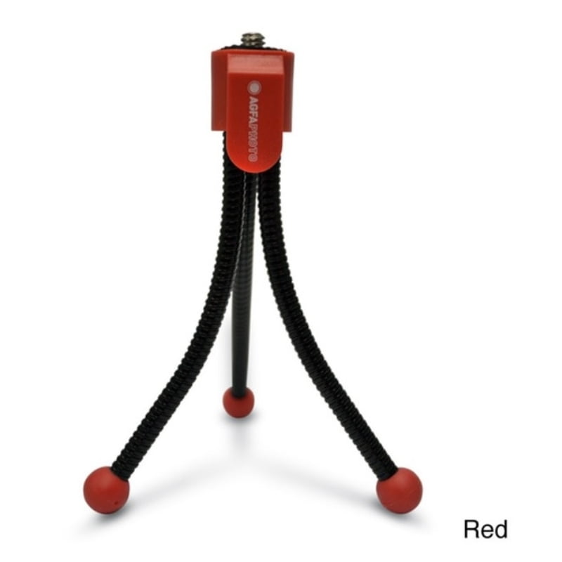 Red Agfa Photo 5 Inch Flexible Mini Tripod